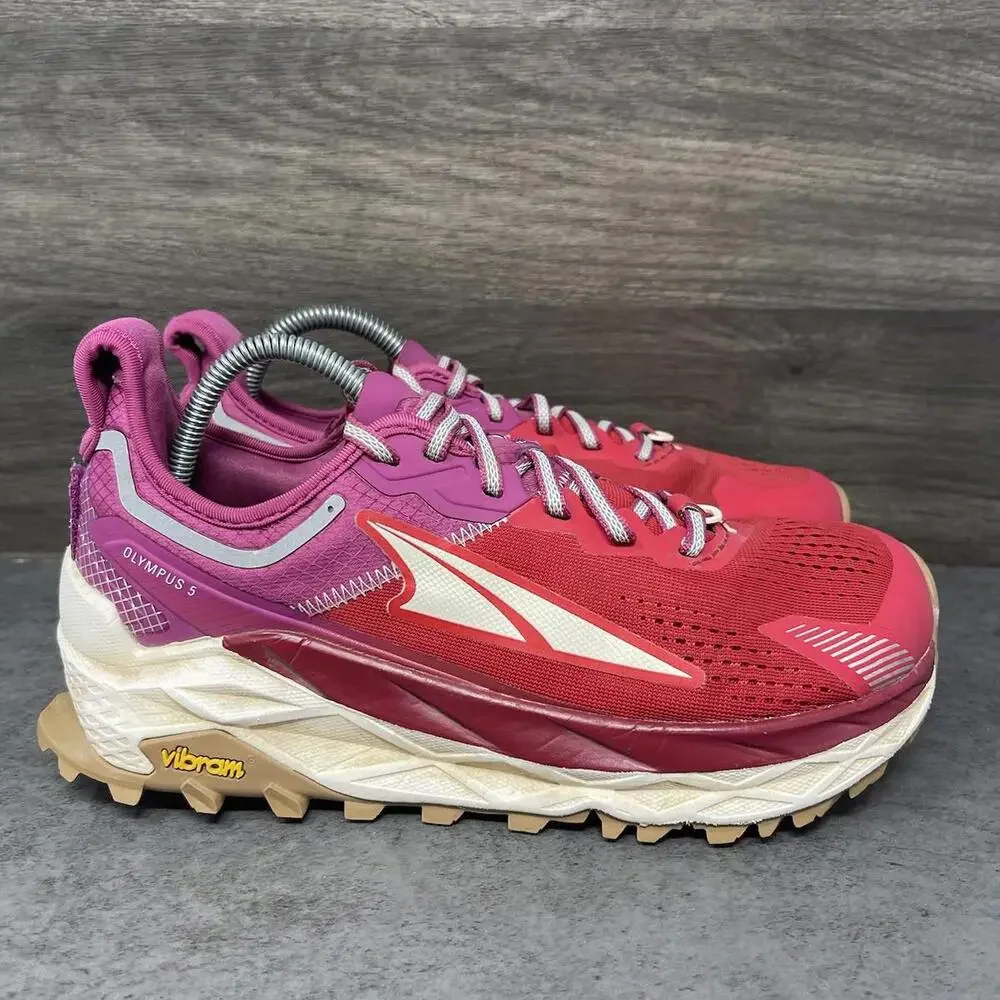Altra Olympus Trail 5 Running Shoes Womens Size 8 Athletic Sneakers Red Purple - Picture 5 of 11